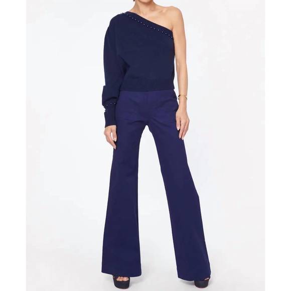 NEW CAMI NYC virginia sweater in navy - Picture 2 of 4